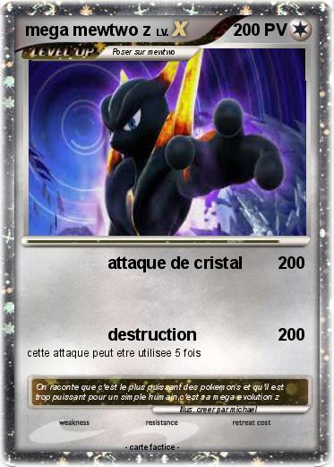 Pokemon mega mewtwo z