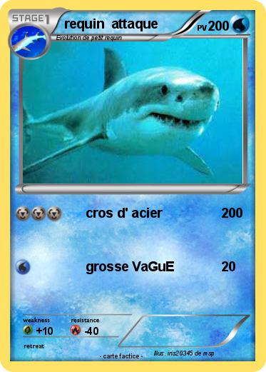 Pokemon requin  attaque