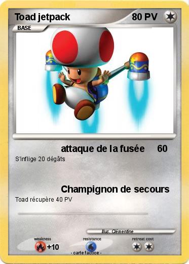 Pokemon Toad jetpack