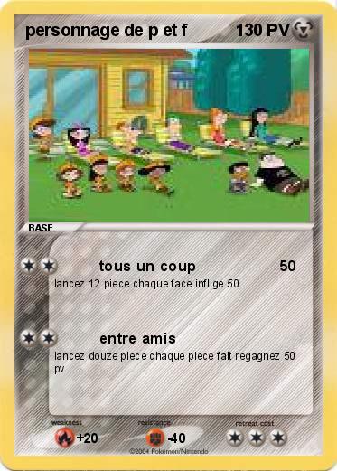 Pokemon personnage de p et f