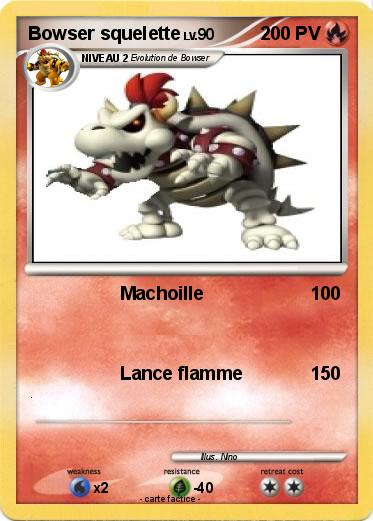 Pokemon Bowser squelette