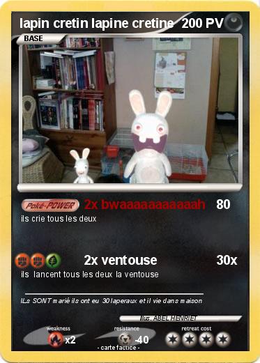 Pokemon lapin cretin lapine cretine