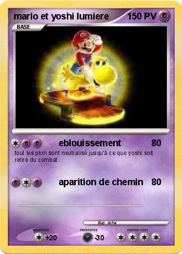 Pokemon mario et yoshi lumiere