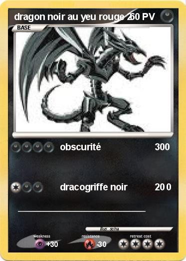 Pokemon dragon noir au yeu rouge 2