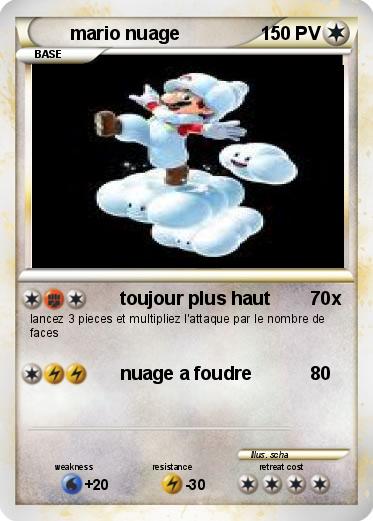 Pokemon mario nuage
