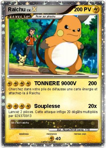 Pokemon Raichu