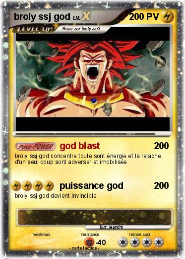 Pokemon broly ssj god