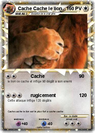 Pokemon Cache Cache le lion