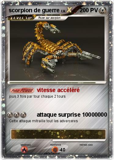 Pokemon scorpion de guerre