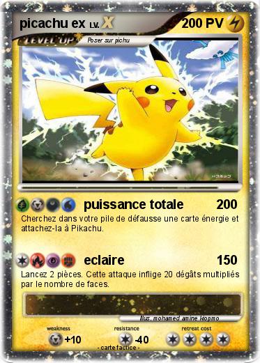 Pokemon picachu ex