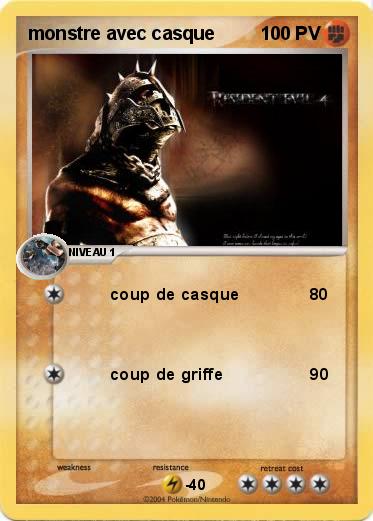 Pokemon monstre avec casque