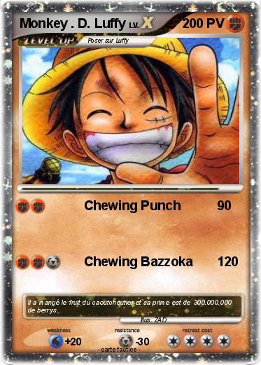 Pokemon Monkey . D. Luffy