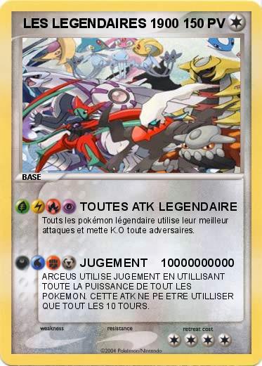 Pokemon  LES LEGENDAIRES 1900