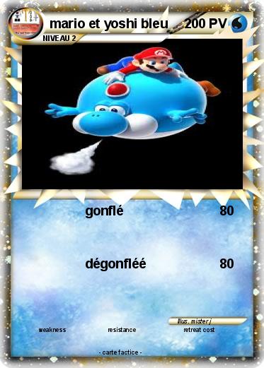 Pokemon mario et yoshi bleu