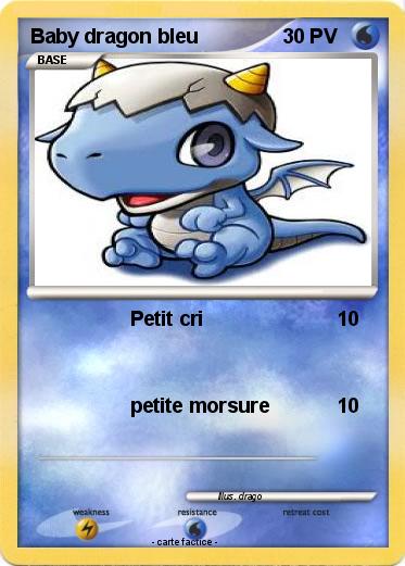 Pokemon Baby dragon bleu