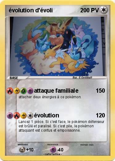 Pokemon évolution d'évoli