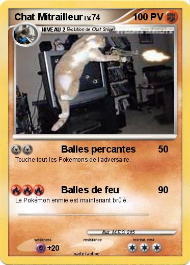 Pokemon Chat Mitrailleur