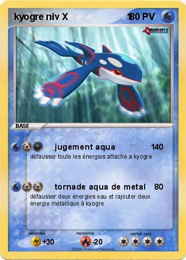 Pokemon kyogre niv X                       1