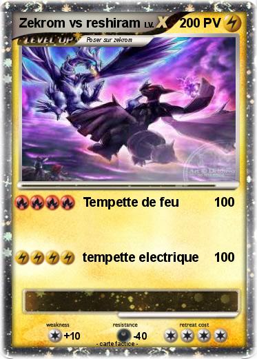 Pokemon Zekrom vs reshiram