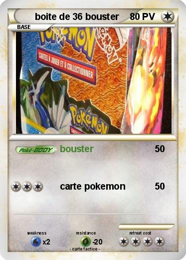 Pokemon boite de 36 bouster