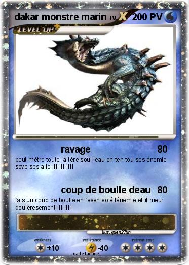 Pokemon dakar monstre marin