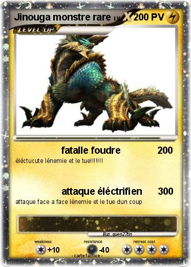 Pokemon Jinouga monstre rare