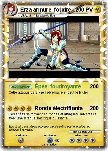 Pokemon Erza armure  foudre