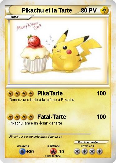 Pokemon Pikachu et la Tarte