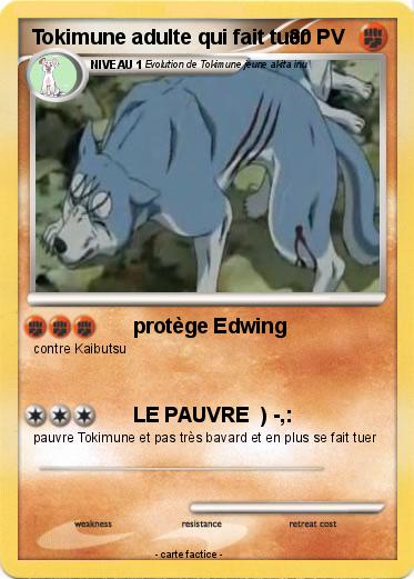 Pokemon Tokimune adulte qui fait tuer