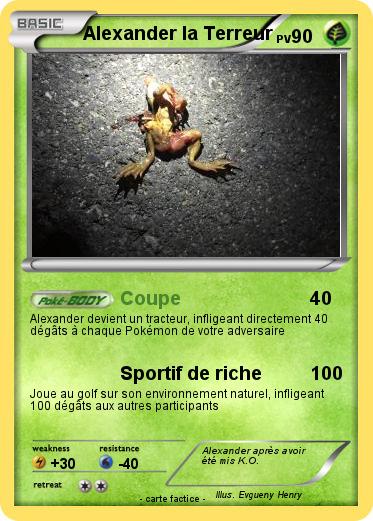 Pokemon Alexander la Terreur