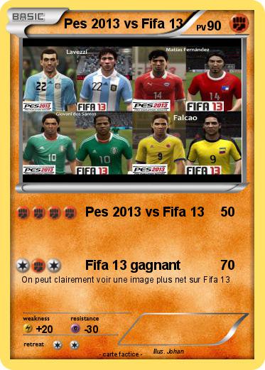 Pokemon Pes 2013 vs Fifa 13
