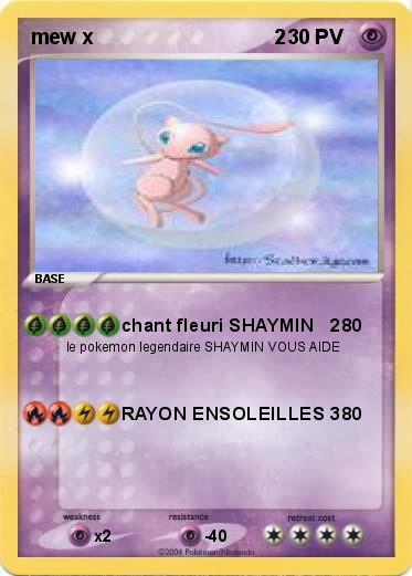 Pokemon mew x                                2