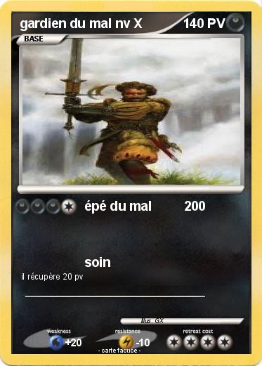 Pokemon gardien du mal nv X