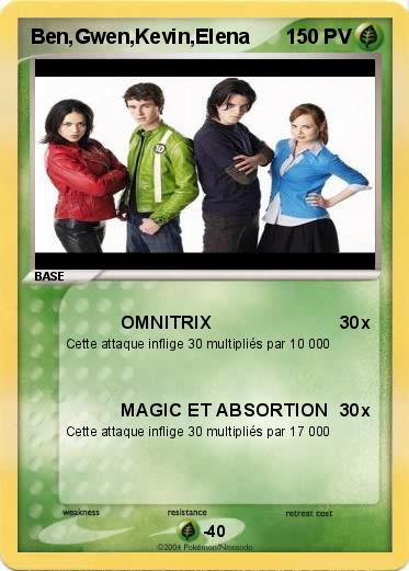 Pokemon Ben,Gwen,Kevin,Elena