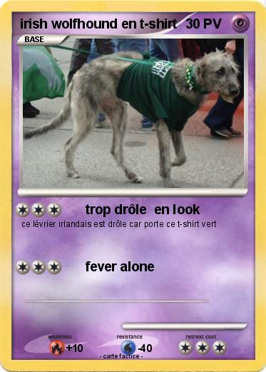 Pokemon irish wolfhound en t-shirt