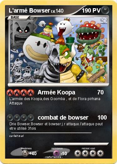 Pokemon L'armé Bowser