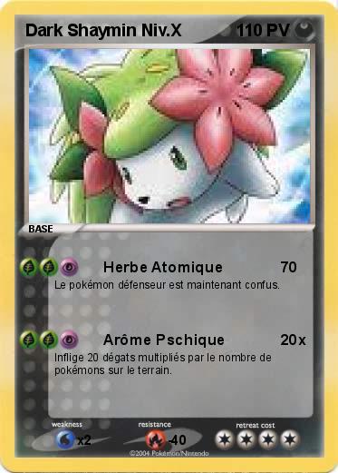 Pokemon Dark Shaymin Niv.X