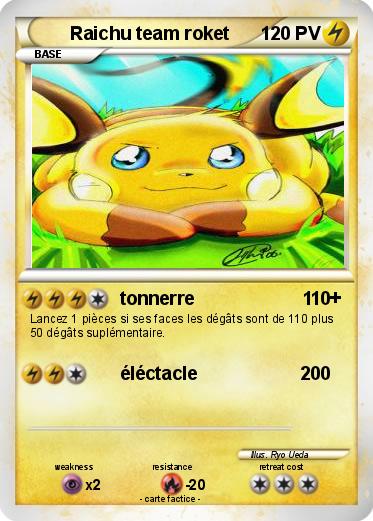 Pokemon Raichu team roket