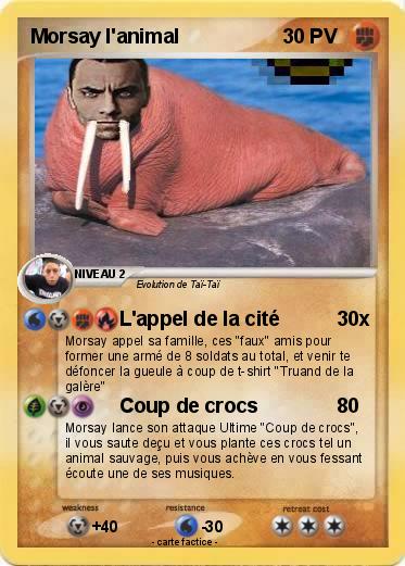 Pokemon Morsay l'animal