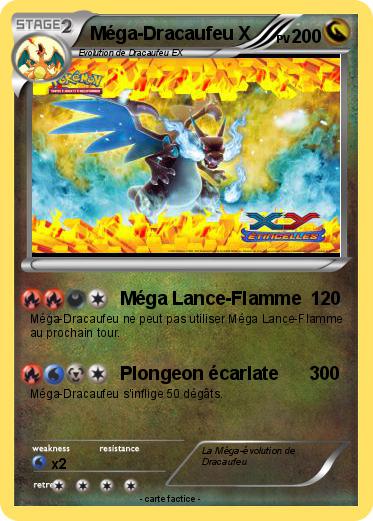 Pokemon Méga-Dracaufeu X