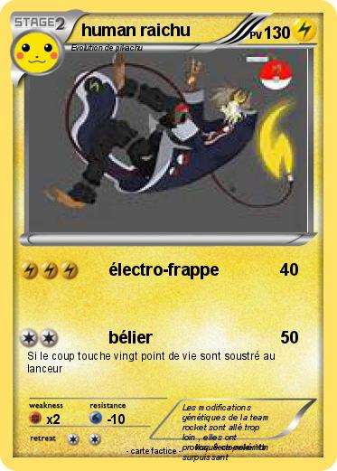 Pokemon human raichu