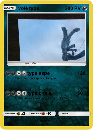 Pokemon volé type