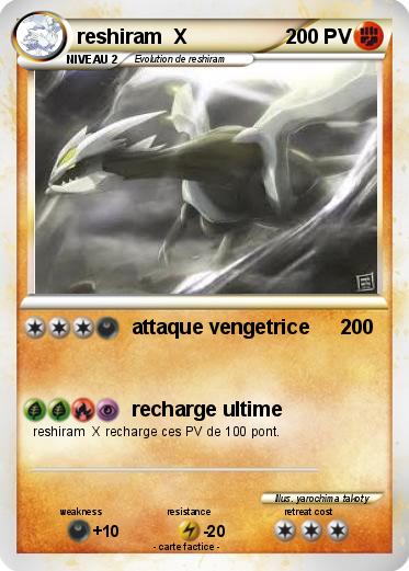 Pokemon reshiram  X