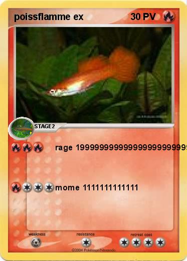 Pokemon poissflamme ex