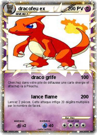 Pokemon dracofeu ex
