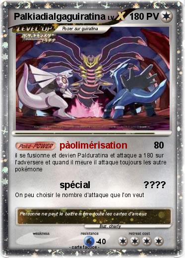 Pokemon Palkiadialgaguiratina