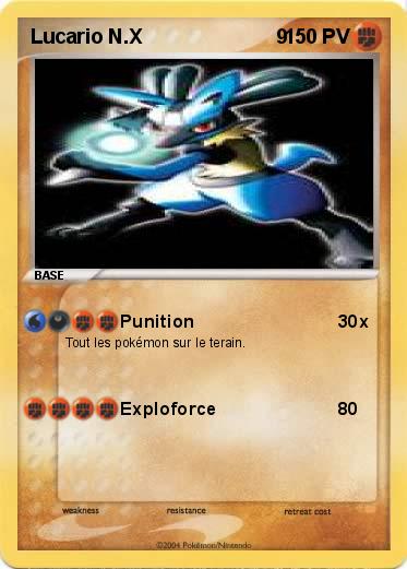 Pokemon Lucario N.X                        9