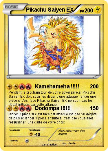 Pokemon Pikachu Saiyen EX