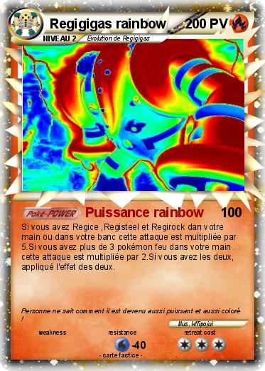 Pokemon Regigigas rainbow