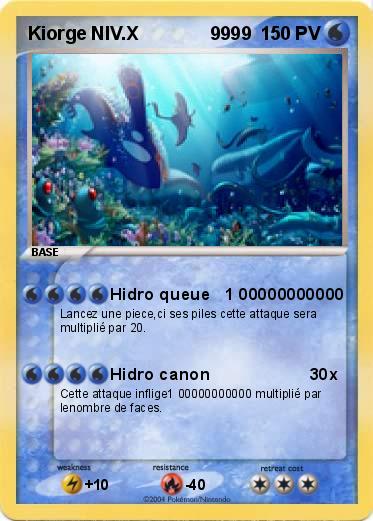 Pokemon Kiorge NIV.X              9999